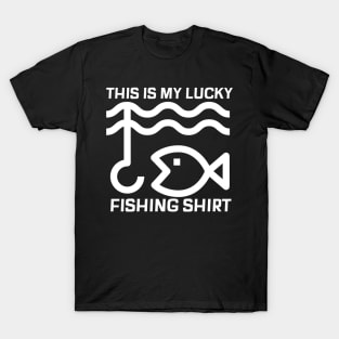 This is my lucky fishing shirt fishing lover T-Shirt